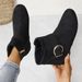Plus Size Women's Chelsea Boots Side Zipper Buckle Detail Chunky Heel Winter Boots Casual Comfortable Slip On Fashion Boots._vogvips.com