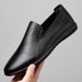 Suitable For All Seasons Summer Leather White Soft Sole Men's Business Casual Shoes Slip-On Lightweight Loafers_vogvips.com