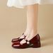 thick-soled Mary Jane Shoes For Women, French Retro Small Leather Shoes With Thick Heels For Women_vogvips.com