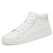 First Layer Medium Top Men's Shoes High Top Board Shoes Men's Shoes Warm Cotton Shoes Men_vogvips.com