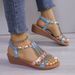 SHLIANG Shoes for Women Summer Women Wedge Bohemia Rhinestones Casual Platform Sandals Female Peep Toe Outdoor Beach Shoes 34-43 Y0195_vogvips.com