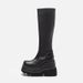 American Style Size 43 Gothic Thick-Soled Long Motorcycle Rider Over-the-Knee Big Toe Slimming High Boots For Women_vogvips.com