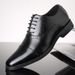 Euro Step 2025 New Brogue Korean Style British Trendy Casual Business Leather Men's Large Size Shoes_vogvips.com
