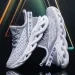 New Breathable Summer Net Face Men's Running Shoes Soft Sole Black Casual Sneakers With Increased Heel For Athletic Activity_vogvips.com