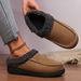 Women's Shoes Warm Suede Thick Autumn And Winter Indoor Half Covered With Home Cotton Slippers To Keep Warm In Winter_vogvips.com