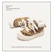 Women's Shoes Classic Yellow Boots, Winter Thickened Warm Cotton Shoes, Short Snow Boots, Unisex Leopard Print Martin Boots_vogvips.com