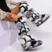 Y2K Furry Fox Long Warm Shoes 2024 Women Winter Thigh Fluffy LadiesGirls New Designer Plush Knee High Fur Boots_vogvips.com