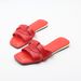 MS Women's Flat Slide Sandals - Breathable PU Leather Casual Slip-On Shoes With Anti-Slip Rubber Sole For Beach, Vacation & Daily Wear_vogvips.com