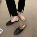 Slippers Summer Women Mules Ca Saul Square Toe Flats Shoes Fashion Comfort Slip On Slides Ladies Outdoor High Quality_vogvips.com