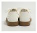 Men's German Trainer Shoes White Low Top Flat Casual Retro Board Shoes - Classic White Sneakers For Men, Versatile Lace-up Everyday Walking Sneakers_vogvips.com