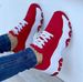 New Plus Size New Round Toe Thick Soled Low Top Casual Lace Up Sports Women, Single Shoes For Women_vogvips.com