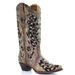 Vintage Pointe Women's Shoes Embroidery Ethnic Style Tall Solid Color Thick Heel Plus Size Fashion Boots_vogvips.com