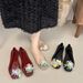 Jelly Shoes Flower Accessories Crystal Princess Transparent Sandals Korean Sandals Cave Shoes Rain Shoes_vogvips.com