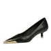 High Heel Sandals Women High Heels Retro Pointed Toe Pumps S Disco Style With Metal Tip Snake Print Cm Cm Heel Women S Party Heels_vogvips.com