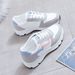Women's New Spring And Autumn Leather Sneakers, White For Female Students, Korean Style Versatile Flat Casual Shoes,_vogvips.com