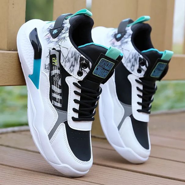 New Autumn And Winter Sports Cotton Waterproof Casual Men's Light Soft Sole Student Youth Running Board Shoes_vogvips.com