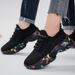 Plus-size men's and women's shoes flying woven sports shoes over foot shoes Casual shoes socks shoes Couple shoes_vogvips.com