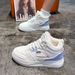 Fleece-Lined Warm Women's Cotton High-Top Shoes 2025 Winter New Versatile Export Large Size Sneakers Short Boots QR-1627_vogvips.com