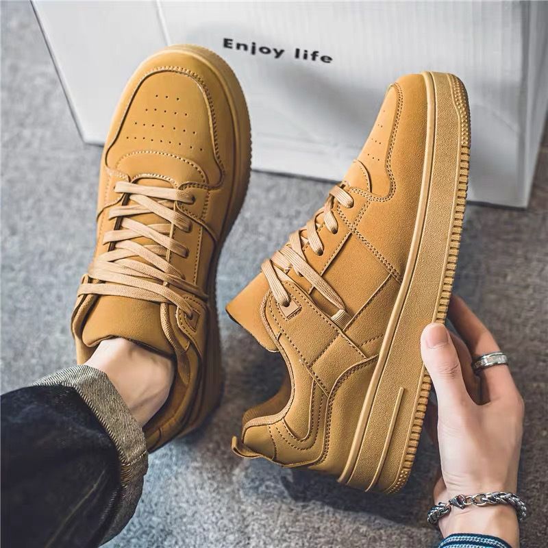 Spring And Summer Men's Shoes New Breathable Shoes Male Students Korean Version Trend Versatile Men's Casual Sports Board Shoes Trendy Shoes_vogvips.com