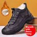 Winter Plus Velvet Warm Thick Cotton Shoes Middle Aged And Elderly Outdoor Dad Snow Boots Light Simple Sports Casual Shoes_vogvips.com