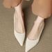 French Retro Wine-red Pointed-toe Shallow Toe Single Shoe Minimalist 6cm Small Heel High Heels For Women With Thin Heels_vogvips.com