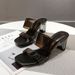 2026 Summer New Trendy One-Strap Transparent High Sandals For Women Chunky Crystal Heel Sexy Outdoor Shoes_vogvips.com