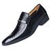 Old people's plush British pointed formal bright leather fashionable fish patterned men's shoes, 22762_vogvips.com
