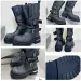 WOMENS MENS VENOM HIGH BOOT IN BLACK Designer Motorcycle Womens 2025 Fashion Calf Leather Upper Paired With Metal Buckle_vogvips.com