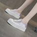 thick-soled Little White Shoes Female Students Casual Versatile Low-top Thick-soled Heightening Canvas Shoes Women's Shoes_vogvips.com