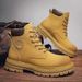 Men's Waterproof Work Boots Anti-Slip Steel Toe Construction Shoes Heavy Duty Hiking Boots Comfortable Leather Martin Boots For Outdoor_vogvips.com