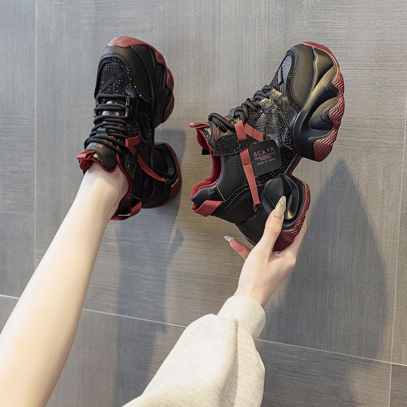 Dad Shoes Muffin Thick Sole Inner Height Increase Small Sports And Leisure Women's Shoes_vogvips.com