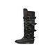 Women Boxing Boots Cowhide New Belt Buckle White Boxing For Women Genuine Leather Slimming High Tube Riding Western Long Boots_vogvips.com