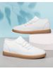Explosive Lying Woven Shoes Sports And Leisure Board Shoes Non-slip Bee Tendon Invisible Inner Height Increase Lying Woven Small White Men's Shoes_vogvips.com