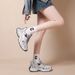 Showy Foot Little Dad Women's Fall New Small Thick Sole Lightweight Running And Casual Sports Shoes_vogvips.com