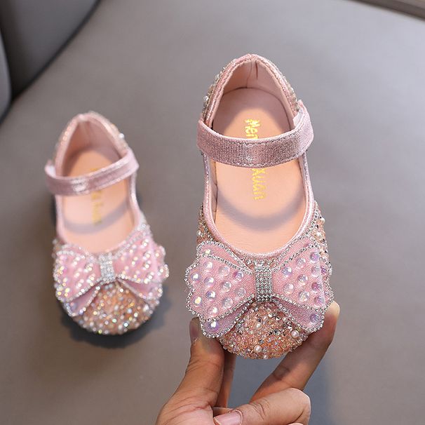 New Princess Girls Bow Small Big Baby Baby Shoes Single Shoes Dance Performance Shoes_vogvips.com