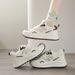 Fashion Lightweight Sneakers For Women 2025 Spring New Versatile Lace-up Platform Thick-soled Casual Dad Shoes_vogvips.com