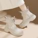 Genuine Leather Fashion Martin Boots For Women, Height Increasing, 2025 Autumn New Versatile Thick-Soled Short Boots, Soft-Soled Petite Casual Boots_vogvips.com