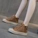 Vintage Short Boot For Soft Sole 2023 Autumn Winter New Veratile Caual High Top Women In Style Plu Size Single_vogvips.com