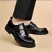 2024 Autumn Winter New Trend Soft Black Thick Sole Breathable Veratile Caual Men' Leather Britih Style Buine_vogvips.com