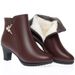 Mom Veratile Fleece-lined Short Boot Warm For Middle-aged And Elderly Women Autumn Winter Women' Mid-heel Cotton_vogvips.com