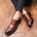 Suitable For All Seasons 2025 Breathable Business Formal British Style Trendy Brogue Versatile Men's Casual Pointed Leather Shoes_vogvips.com