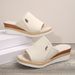 New Large Slippers Slope Heel Thick Bottom Sandals Women's_vogvips.com