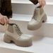 Guangzhou Genuine Leather Women's Martin 2025 Autumn And Winter New 7Cm New Thick-Soled Mid-Top Short Boots_vogvips.com