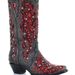 Vintage Pointe Women's Shoes Embroidery Ethnic Style Tall Solid Color Thick Heel Plus Size Fashion Boots_vogvips.com