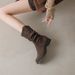 Gravity Shoe Factory Small Size Pile For Women Spring And Autumn 2025 New Style Internal Height Increase Western Cowboy_vogvips.com