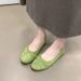 Ballet Flats Flat Heels, Versatile Women, 2026 New Vintage Style, Shallow Slip-on Shoes With Bow For Commuting_vogvips.com