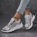 Moipheng Platfom Fo Women Gold Spakle Mesh Casual Sneakes Beathable Soft Ladies Lightweight Thick Soled Shoes_vogvips.com