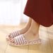 New Women Indoor Floor Flat Shoes Spring Autumn Linen Flip Flops Home Slippers Female Slipper Comfortable Zapatillas De Hombre_vogvips.com
