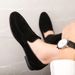 Men Dress Shoes Loafers Suede Pointed Toe Low Heel Fashion Business Casual Breathable Wedding Daily Dress Shoes Zapatos Hombre_vogvips.com