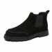Fur Martin Boots Men's Round Head Platform Short Boots Medium Help Desert Boots Matte Leather Men_vogvips.com